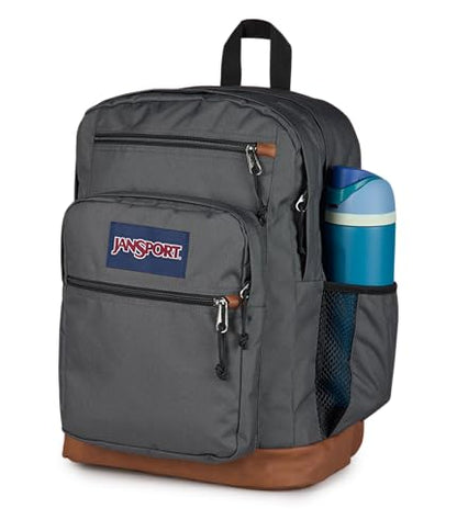 JanSport Cool Backpack with 15-inch Laptop Sleeve, Large Computer Bag Rucksack with 2 Compartments, Ergonomic Straps, Smokey Grit - color: Smokey Grit