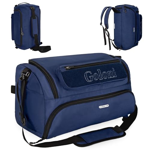 Gym Bag for Men,40L Large 3 in 1 Sports Duffle Bag with Shoes Compartment and Wet Pocket,Travel Backpack Weekender Overnight Bag for Travel, Gym, Sports - color: Blue
