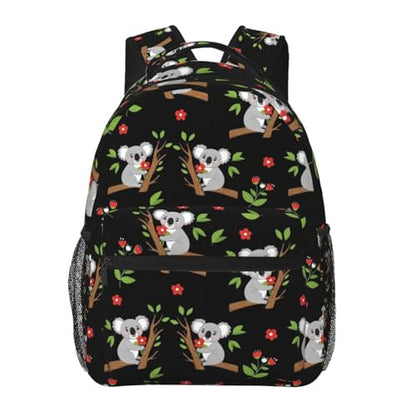 Outdoor Sports Travel Backpack Leaves Flowers Cartoon Koala, Lightweight Daypack for Men Women Gym and Beach - color: Pattern (231)