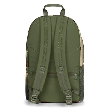 EASTPAK Padded Double – 24L Squared Backpack with Dual Front Pockets, 13” Laptop Sleeve, Bottle Holder & Padded Straps, Camo - color: Camo