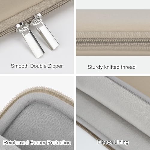 Laptop Sleeve Bag Compatible with 15 to 16 inches MacBook HP Dell Asus Acer Protective Case with Front Pocket Padded Computer Pouch Cover Protective for 15” to 16” Laptop, Khaki - color: Khaki, size: 15/16 inches