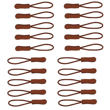 Urmspst 20PCS Zipper Pulls Replacement Zipper Pulls Zipper Tabs, (Rust Color) - color: 14. Rust color