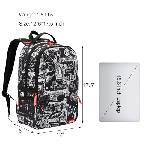Graffiti Backpack, Designer Laptop Backpack for 15.6 Inch Work,Water Resistant Backpack Computer Bag,Urban Graffiti - color: Urban Graffiti