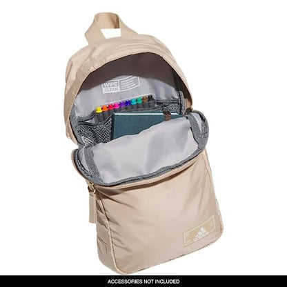adidas Essentials Sling Small Crossbody Bag for Women and Men (5L), Magic Beige/Off White/Gilver/2.0, One Size - color: Magic Beige/Off White/Gilver/2.0