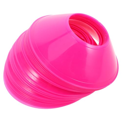 Toyvian Soccer Agility Training Cones 20Pcs - Compact Football Training Discs for Kids Sports Drills Basketball Skating - Portable Practice Markers for Outdoor Field Agility Equipment