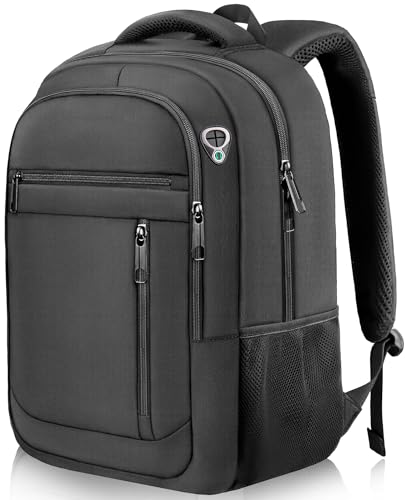 LifetimeWarranty Travel Backpack for Men, Lightweight 40L Business Laptop Backpack with 17.3 Inch Laptop Compartment, Daypack for Flight, Durable Water Resistant Bookbag, Hiking, Work Backpack, Black - color: Black, size: XX-Large