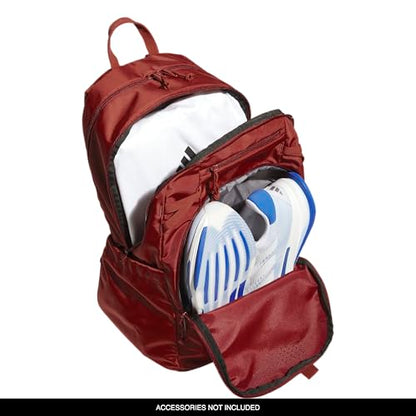 adidas Defender 5 Backpack for Sports, Gym, School and Travel, 33L, Preloved Ruby Red/Black, OSFA - color: Preloved Ruby Red/Black
