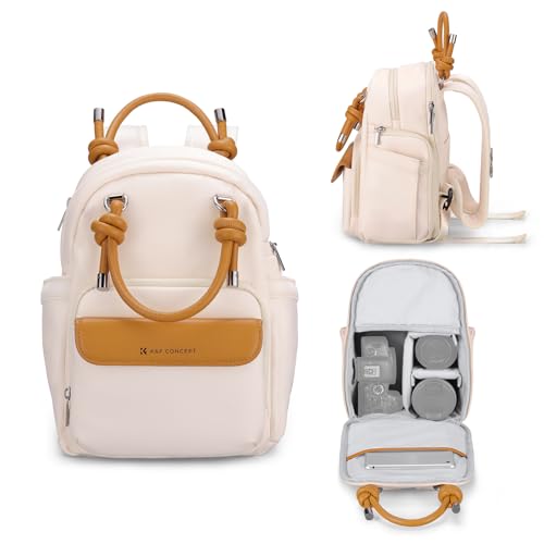 K&F CONCEPT Camera Backpack, DSLR/SLR Small Camera Bags for Photographers, Water-Resistant 2-in-1 Photography Backpack with 10.1” Tablet Compartment