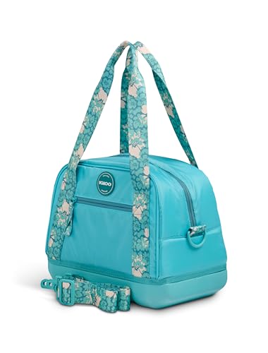 Igloo Tag Along 12-Can Satchel Cooler | Insulated Cooler Bag with Sturdy EVA Base - color: Lagoon Teal, style: Satchel 12-Can
