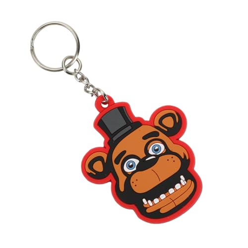 Five Nights at Freddy's 5-Piece Backpack & Lunchbox Set With Water Bottle - color: Black, Red, Brown & Clear, size: 16 Inches
