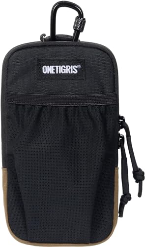 ONETIGRIS Cell Phone Pouch, Molle Holster Holder for Men Belt, for iPhone 17 Pro Max/Air/17/16/15/14 /13/12/11/X/XR/XS/8 Plus/7/6, for Galaxy S25 Ultra/s25/S24 /S23/S22/S21 - color: Black