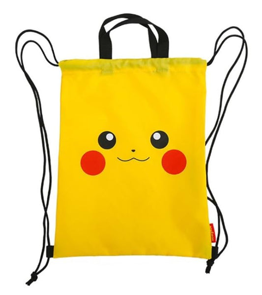 Pikachu Drawstring Backpack Gym Sackpack Travel Bag Multi Purpose Bag (Yellow) - color: Yellow