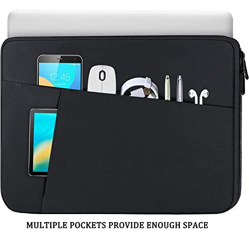 Laptop Case Sleeve 15.6 inch, Durable Shockproof Protective Computer Carrying Cover with Front Pocket, Briefcase Handbags Laptop Sleeve Bag for 15.6 inch HP, Dell, Acer, Asus, Notebook, Black - color: Black, size: 15.6 inch