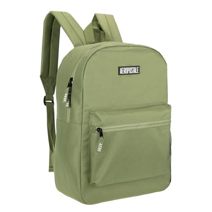 AEROPOSTALE Fieldtrip Unisex Backpack - AE Mens and Womens Bag for Everyday Use - Sage - color: Green