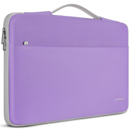 DOMISO 14 inch Laptop Case Sleeve Protective Cover Compatible with 15 inch MacBook Air M4 M3 M2,MacBook Pro,14-15 inch HP Dell ASUS Lenovo Chromebook,Waterproof Computer Cases Bag with Handle,Purple - color: Purple, size: 14" Laptop/15" for mac book