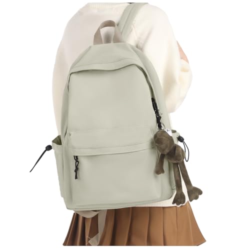 School Backpack For Girls Boys High Middle school college Backpack Bookbag Cute Aesthetic Backpacks Lightweight Bag Waterproof Work Gym Casual Daypack Backpacks For Men Women - color: A-green