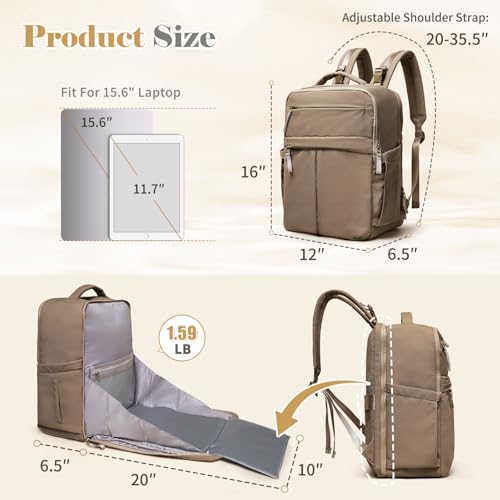 Diaper Bag with Changing Pad Baby Bag for Mom Lightweight Versatile Travel Backpack,15 Pocket,2 Insulated Pockets,Baby Shower Essentials,Brown - color: Brown
