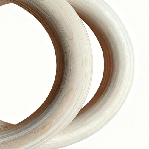 Gymnastics Rings | 2 Pieces Gymnastics Grips - Strength Training Rings - for Home Gym Fitness Exercise Playground Indoor Outdoor