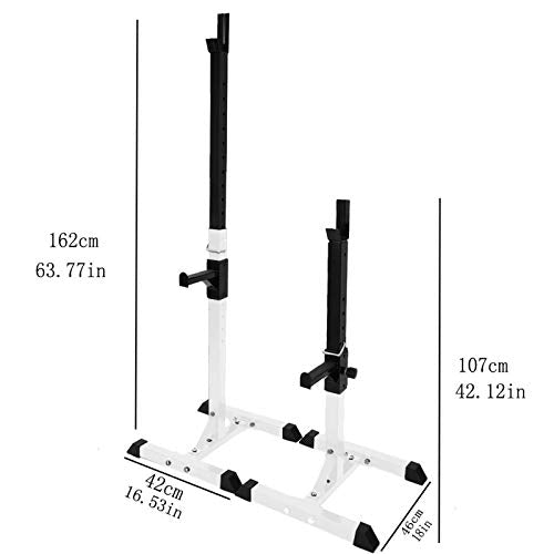 Folding Dumbbell Bench Fitness Adjustable Squat Rack Dipping Station Barbell Rack Dip Stand Fitness Bench Press Equipment Home & Gym Racks Stand,