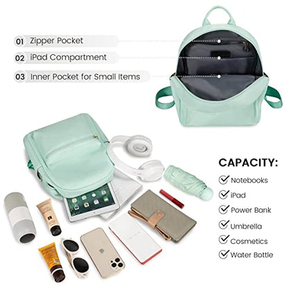 LOVEVOOK Backpack for Women Light Weight Waterproof Backpack Purses Daily Backpack… | Light Weight - color: Light Cyan