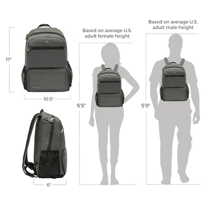Travelon Anti-Theft Active Packable Backpack - color: Charcoal