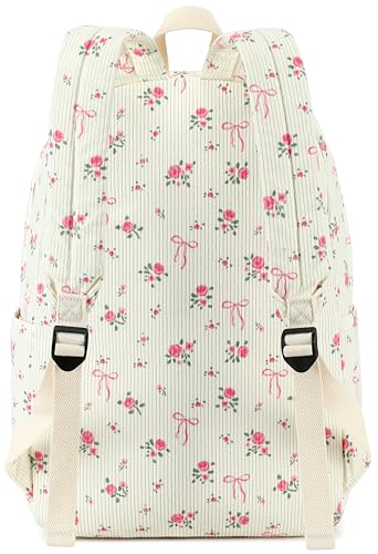 LEDAOU School Backpack for Teen Girls Elementary Middle School Bookbag Kids Backpacks Women Laptop Backpack Travel Daypack - color: Pink-black Bow