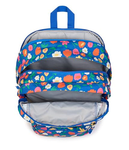 JanSport Laptop Backpack - Computer Bag with 2 Compartments, Ergonomic Shoulder Straps, 15” Laptop Sleeve, Haul Handle - Flower Market - color: Flower Market