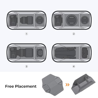 K&F CONCEPT Camera Sling Bag Crossbody Bag Waterproof Camera Shoulder Backpack DSLR/SLR/Mirrorless Camera Case - color: 01 Available Black Medium