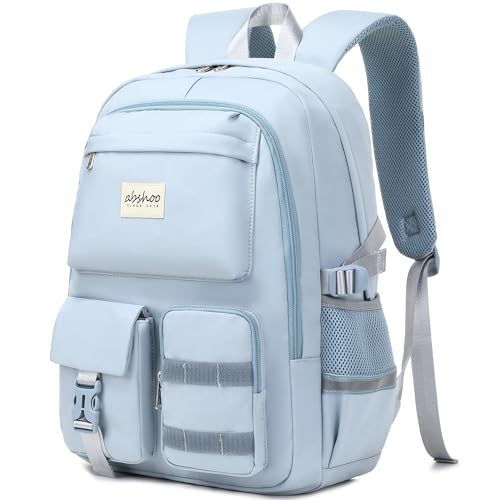 abshoo Big Student Laptop Backpack For College Women Middle High School Teen Girls Bookbag Travel Daypack (LightsteelBlue) - color: Lightsteelblue