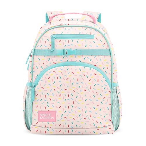 Simple Modern Large Kids Backpack for School Girls and Boys | Elementary Backpack for Teen | Fletcher Collection | Kids - 16" tall | Confetti - color: -Confetti, style: Kids Large