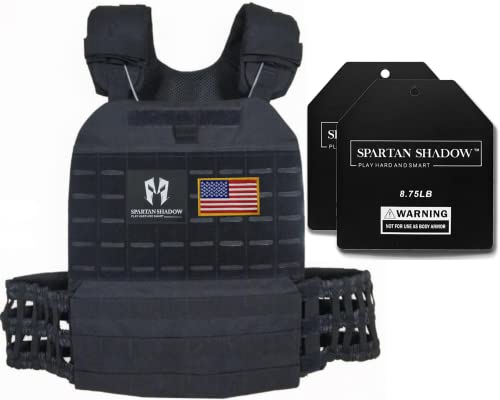 Adjustable Weighted Vest Men,20lb Weight Vest,Fitness Training vest, Workout vest: Murph Vest. Chaleco con peso. Endurance Training,Weight Vest for men workout. Sport Equipment ™