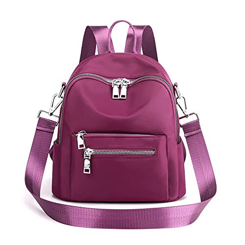 Women's Mini Backpack Purse Fashion Rucksack Daypack Small Shoulder Bag - color: Purple