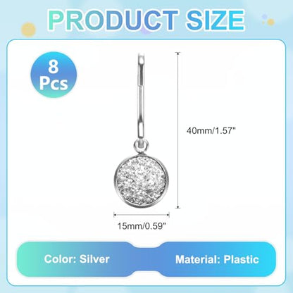 uxcell Zipper Pulls Charm, Zipper Pull Replacement Repair Zip Head Handle for Luggage Clothing - color: Silver