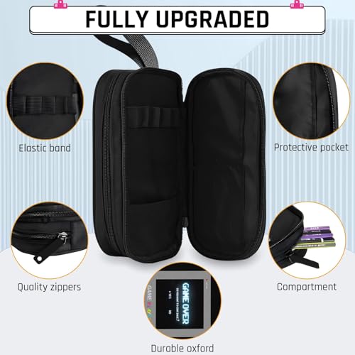 Backpack for School Boys,3pcs Boys Backpack and Lunch Box Set for Elementary Middle School, 17″ Video Game Bookbag for Ages 6-18 Kids Children Teens - color: Game Backpack Set-black