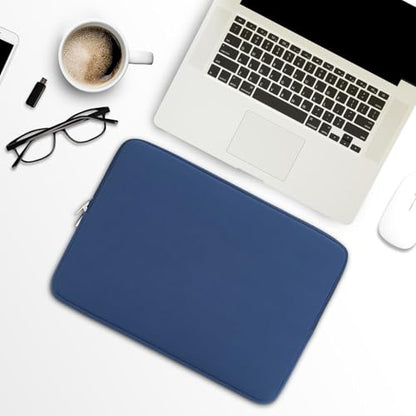 RAINYEAR 13 Inch Laptop Sleeve Compatible with 13.3" MacBook Air/Pro M1 M2 M3 M4 M5 A3449 A3240 A3113 A2681 A2338 Carrying Computer Bag Protective Cover Case (Navy Blue) - color: Navy Blue, size: 13"
