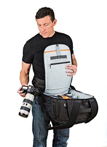 Lowepro LP37131, Flipside 500 AW II Camera Backpack, Fits Mirrorless, Compact Drone, DSLR with Lens, Extra Lenses, Black - size: BP 500 AW II