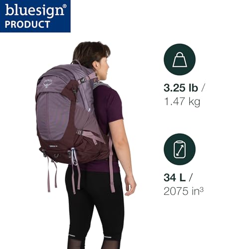 Osprey Sirrus 34L Women's Hiking Backpack, Gray OS - color: Medium Grey, style: 34L