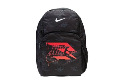 Nike 3 Brand Graphic Print Backpack – Black/Red – One Size (30L)