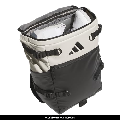 adidas Vista Top-Loading Backpack for Travel and Gym, 29L - color: Alumina Beige/Black