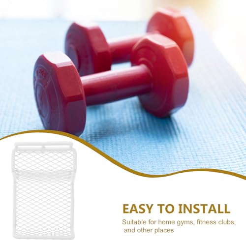 Dumbbell Storage Rack Wall Mount Weight Holder Vertical Dumbbell Stand White Space-saving Weight Tree Rack for Home Gym Strength Training Equipment