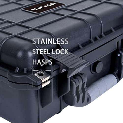 MEIJIA Portable Waterproof Protective Hard Case, Camera Case with Customizable Fit Foam Inserted,Fit Use of Drones,Camera,Equipments, Elegant Black (22.4"X16.73"X8.46") - size: 22.4"X16.73"X8.46"