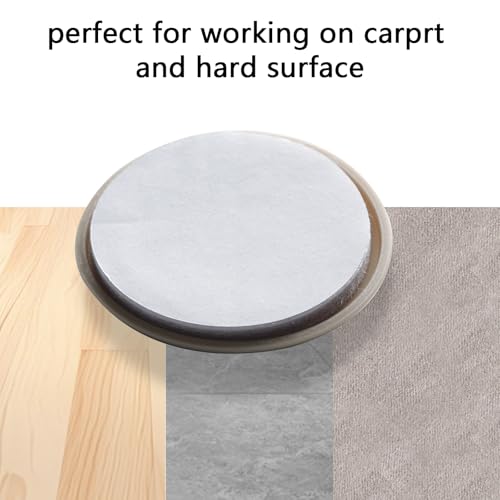 1-1/4" Furniture Sliders for Carpet & Hardwood Floors, Kayzn 24 PCS Self Stick Furniture Sliders, Furniture Moving Pads Chair Glides for Carpet - Protect Carpet & Move Furniture Easily. - size: 1-1/4 inch