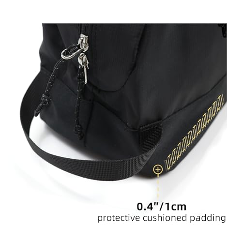 Travel Toiletry Bag 8L, Large Packing Cube with Waterproof TPU Wet/Dry Compartment - color: Black Stealth, size: 8L