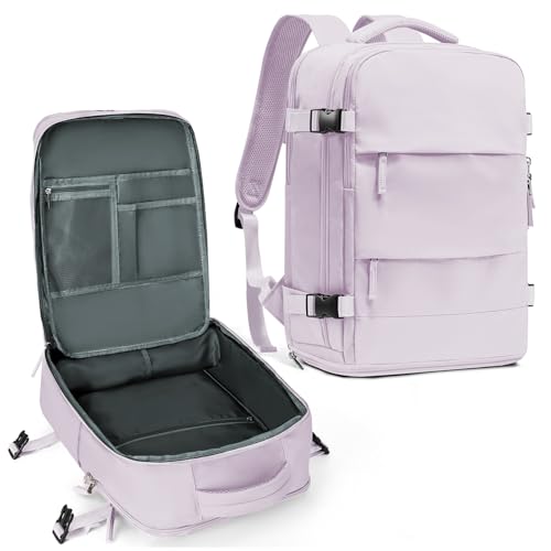 coowoz Large Travel Backpack For Women Men,Carry On Backpack,Hiking Backpack Waterproof Outdoor Sports Rucksack Casual Daypack Travel Essentials(Purple) - color: Purple, size: Small