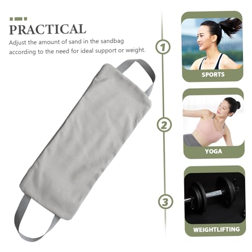 UPKOCH Canvas Arm Slimming Sandbag Weight Training Fitness Bag with Handle for Yoga and Exercise Adjustable Heavy Duty Workout Sandbag for Arm and Leg Training