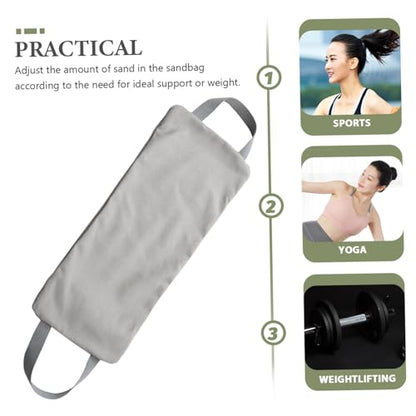 UPKOCH Canvas Arm Slimming Sandbag Weight Training Fitness Bag with Handle for Yoga and Exercise Adjustable Heavy Duty Workout Sandbag for Arm and Leg Training