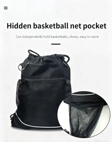 SSZYace Basketball Backpack for Boys Men Women Drawstring Backpack Basketball Bag