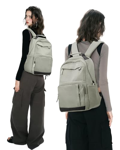 Backpack For Women Lightweight Book Bags Kids Backpacks For School Backpack For Boys Teens Girl Backpack For College Casual Bookbag For Men Waterproof Bagpack Light Green