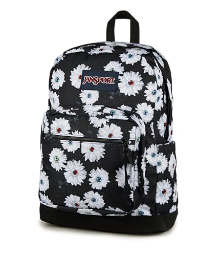 JanSport Right Pack Backpack - Durable Daypack with Padded 15" Laptop Sleeve, Spacious Main Compartment & Integrated Water Bottle Pocket, Eyeball Blossom - color: Eyeball Blossom