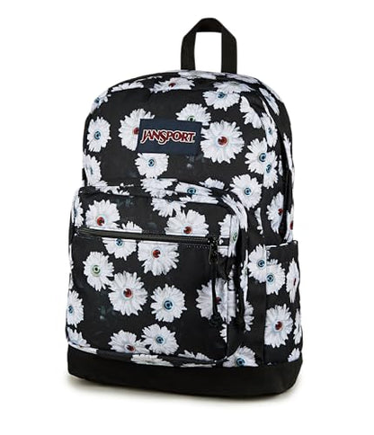 JanSport Right Pack Backpack - Durable Daypack with Padded 15" Laptop Sleeve, Spacious Main Compartment & Integrated Water Bottle Pocket, Eyeball Blossom - color: Eyeball Blossom